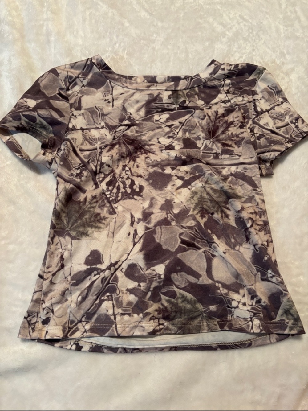 Full Tilt Short Sleeve Leaf Camo Tee - Taupe & Olive